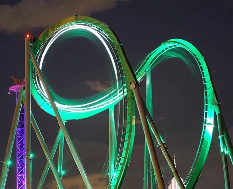 Hulk Roller Coaster Night