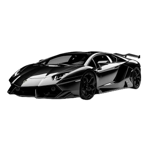 Lamborghini Car Black Color White Background, 3d, Clipart, Car PNG Transparent Image and Clipart ...