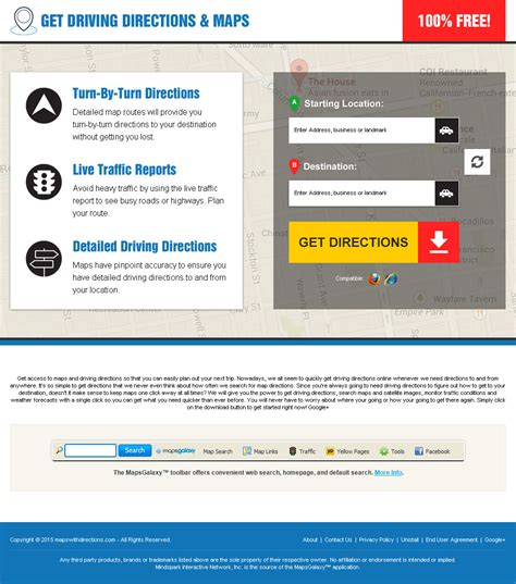 Get driving directions and map Website Design portfolio examples preview.