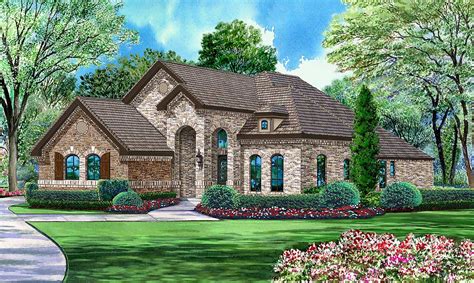 Brick And Stone 4 Bedroom Plan - 36414TX | Architectural Designs ...