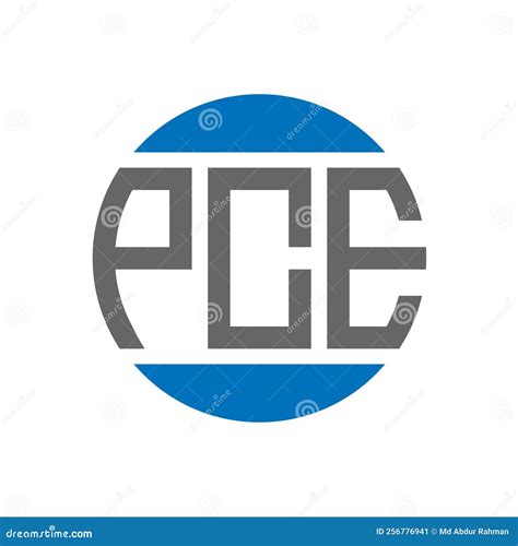 PCE Letter Logo Design on White Background. PCE Creative Initials Circle Logo Concept Stock ...