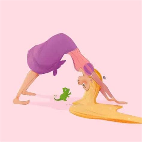 Say "Namaste" With These Gorgeous Disney Princess Yoga Illustrations! - Inside the Magic