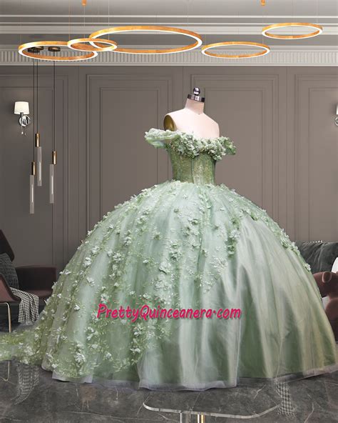 Spring-green Quinceanera Dresses,Spring-green Quinceanera Gowns