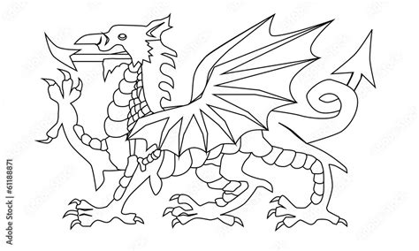 Welsh Dragon Stencil