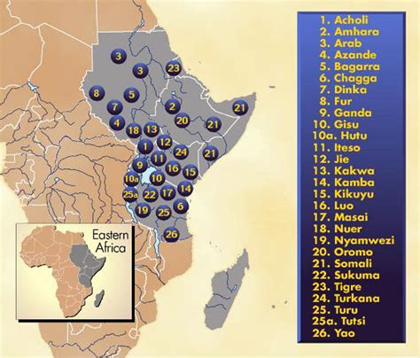 African Ethnic Groups Map