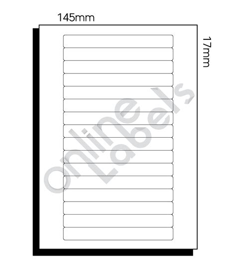 38.1mm x 21.2mm MYOB Compatible - 65 Labels per Sheet - Online Labels