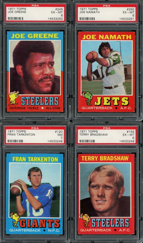 “1971 TOPPS FOOTBALL COMPLETE SET BREAK” MYSTERY BOX– 10 CARDS PER BOX ...