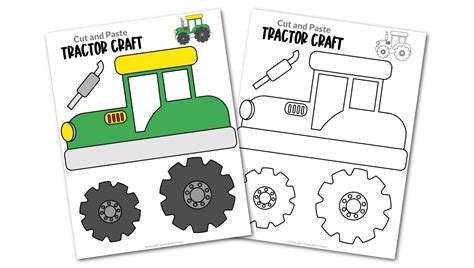 Free Printable Tractor Craft Template – Simple Mom Project