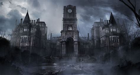 Dark fantasy, Gothic castle, Fantasy city