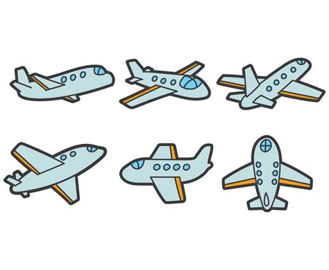 Cartoon Plane Vector Vector Art & Graphics | freevector.com