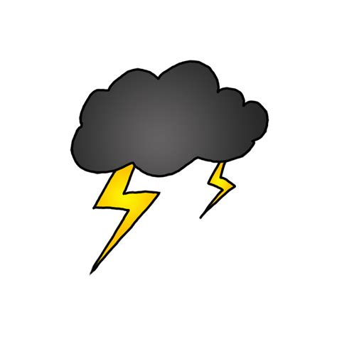 How to Draw Lightning - Step by Step Easy Drawing Guides - Drawing Howtos