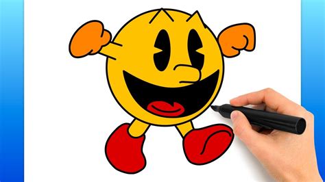 How To Draw Pac-Man (Easy Drawing Tutorial) - YouTube