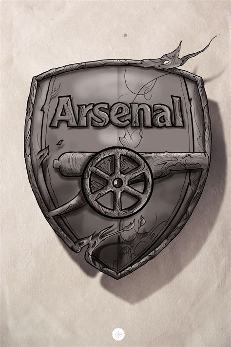 Arsenal Logo on Pantone Canvas Gallery