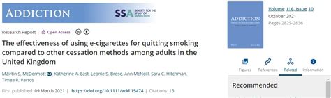 Daily E-cigarette Use: A Clear Benefit for Quit Smoking