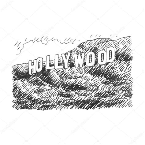 Hollywood Sign, Los Angeles, California, USA. Stock Vector by ©lookus ...