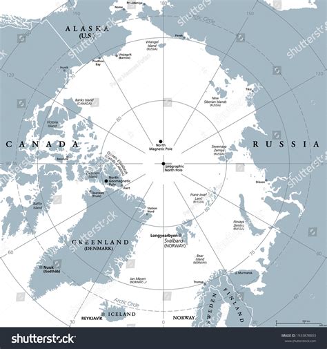 7,662 North Pole Map Images, Stock Photos, 3D objects, & Vectors | Shutterstock