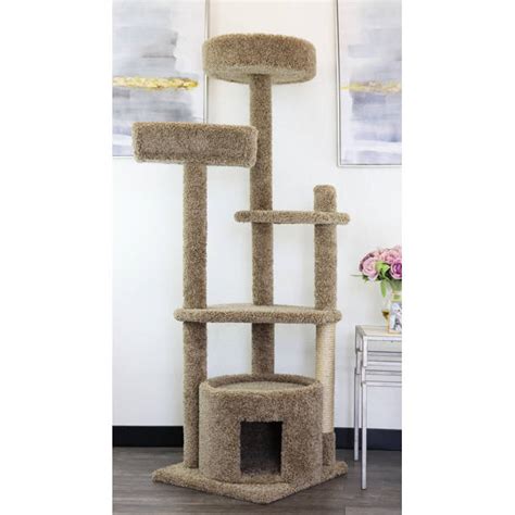 New Cat Condos 55'' Cat Tree And Condo & Reviews | Wayfair