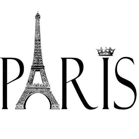 black and white paris clipart | Paris clipart, Paris theme, Paris