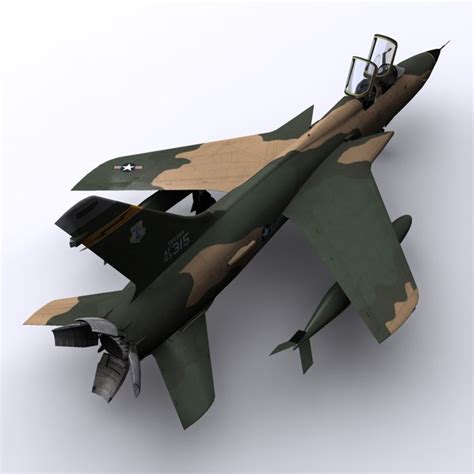 3d model of f 105 thunderchief f 105f wild