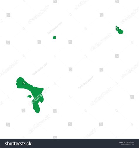 Caribbean Netherlands Map Isolated On Transparent Stock Vector (Royalty ...