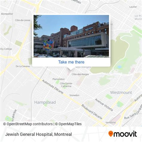 How to get to Jewish General Hospital in Montréal by bus or metro?