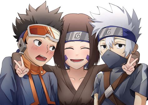 Naruto Uzumaki Obito Uchiha Kakashi Hatake Rin Nohara Png Clipart | The Best Porn Website