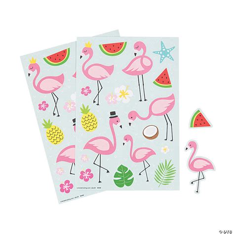 Flamingo Sticker Sheets | Oriental Trading