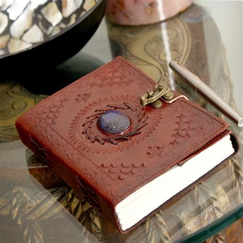 Rustic Town Leather Bound Journal Vintage Stone Diary with Lock for Writers - Walmart.com ...