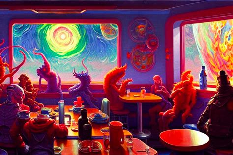 Space Cafe by aiCONCEPTart on DeviantArt