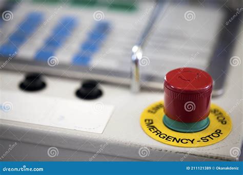 Red Alarm Button Used for Emergencies Stock Image - Image of office ...