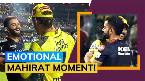 IPL 2023: Virat Kohli shares a photo hugging MS Dhoni after CSK clash and fans are loving it ...