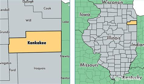 Map Of Kankakee County | Cities And Towns Map