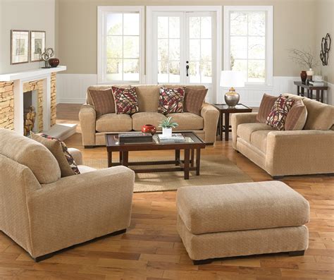 Prescott Oatmeal and Brick Living Room Set, 448703280136161634, Jackson