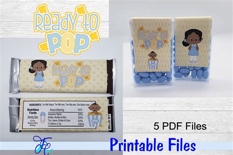 Ready To Pop - Blue Solid aa By Family Creations | TheHungryJPEG