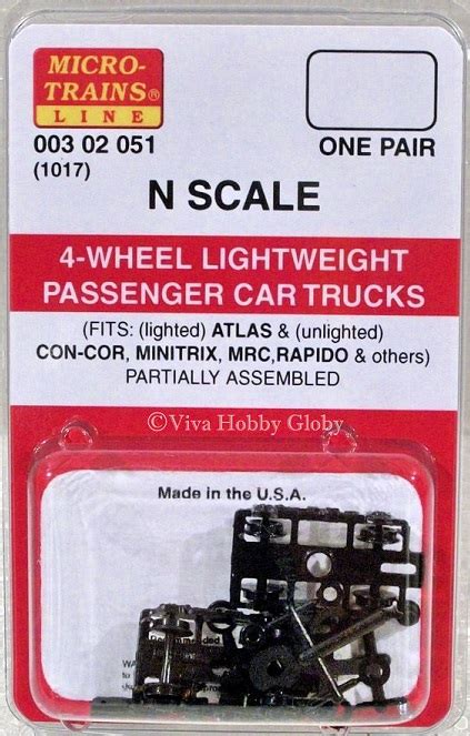 Micro-Trains N Scale Coupler Conversion Kit #1000-B Bettendorf Trucks ...