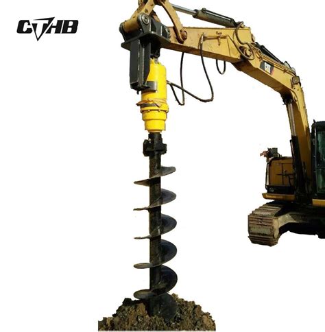 China Excavator Earth Auger Soil Auger Auger Drilling Machine Ground Drill Auger for Tree ...