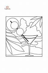 Martini  Drinks coloring Pages For Adults Online And Printable sketch template