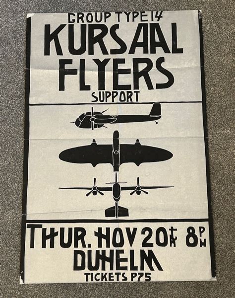 Original 1970s Kursaal Flyers Dunelm (Durham University) Gig Poster ...