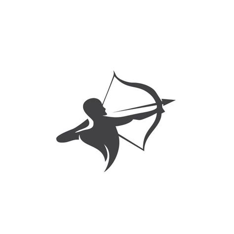 Archer Illustration Silhouette PNG Transparent, Archer Logo Design ...