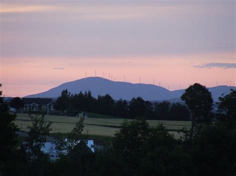 Mars hill maine windmills at sunset | Taken from the NB side… | Flickr