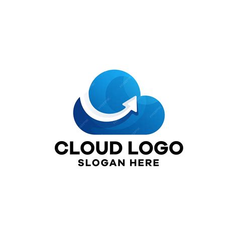 Premium Vector | Cloud gradient logo template