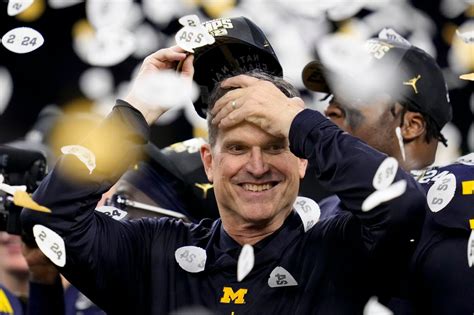 Jim Harbaugh has left college football, never to return; the Big Ten w