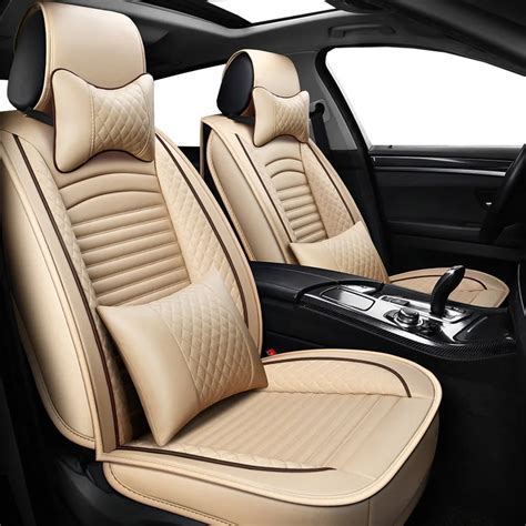 (Front+Rear) PU Leather auto universal car seat covers for mercedes ...