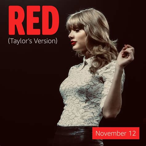 Amazon Music on Instagram: “Swifties, unite. Next up from @taylorswift's vault is "RED (Taylor's ...