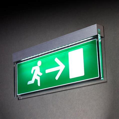 FE LED 92/58/EEC block - Illuminated Ceiling/Wall Mounted Fire Exit Sign | Signbox