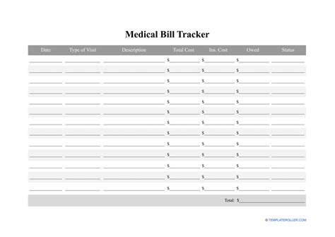 free medical bill receipt template pdf word eforms - 13 free medical receipt bill templates word ...