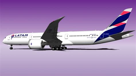 LATAM Boeing 787-9 Dreamliner CC-BGK (New Livery 2016) | 3D Warehouse