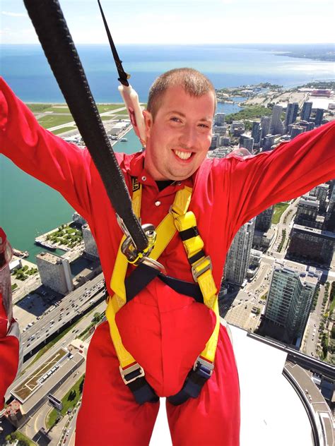 Hanging Off the CN Tower in Toronto