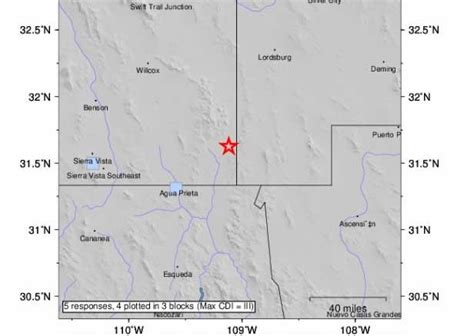 Earthquake hits SE Arizona, near Douglas | GilaValleyCentral.Net