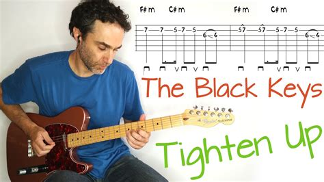 The Black Keys - Tighten Up - Guitar lesson / tutorial / cover with tab - YouTube